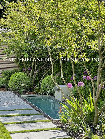 Garten Wasserbecken modern 2