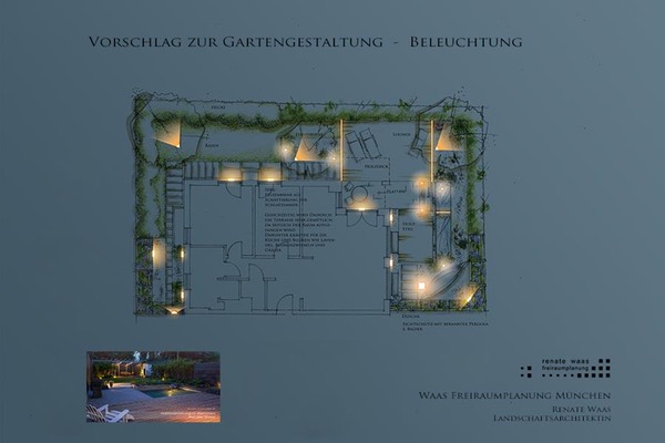 Gartenplanung Beleuchtungsideen Renate-Waas Muenchen