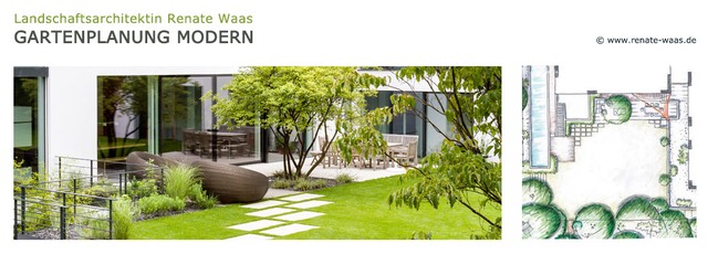 Moderne-Gaerten Gartenplanung Muenchen Landschaftsarchitektin Renate-Waas